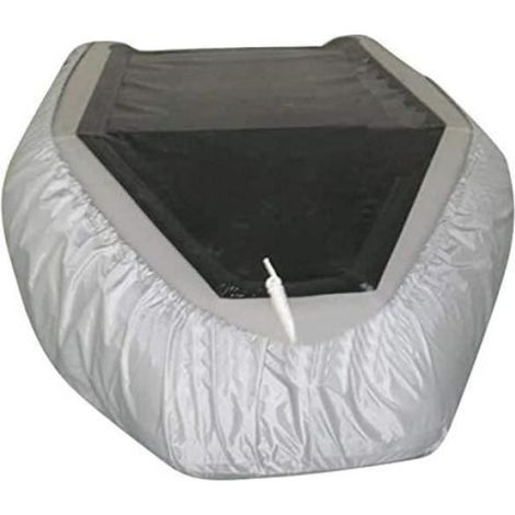 Couverture de Bateau Gonflable, 210D Durable et Solide Housse de Bateau Pneumatique,Gris,3309446cm (1/4)