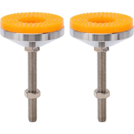 Lot de 2 pieds de meubles réglables, vis de réglage avec écrou en acie (1/5)