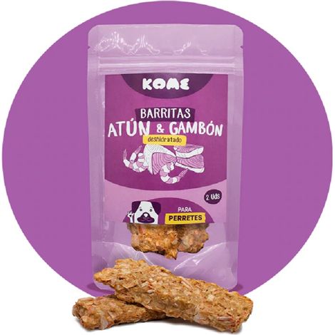 Kome bars at‹јn y gamba chiens 50 gr (2 unitEs)