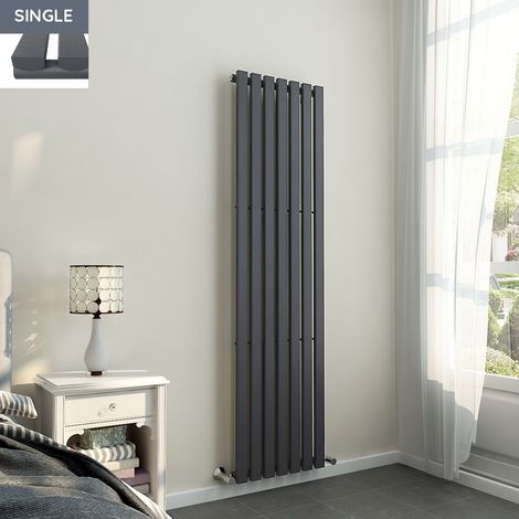 1800x480mm Anthracite Single Rectangular Panel Vertical Radiator (1/5)