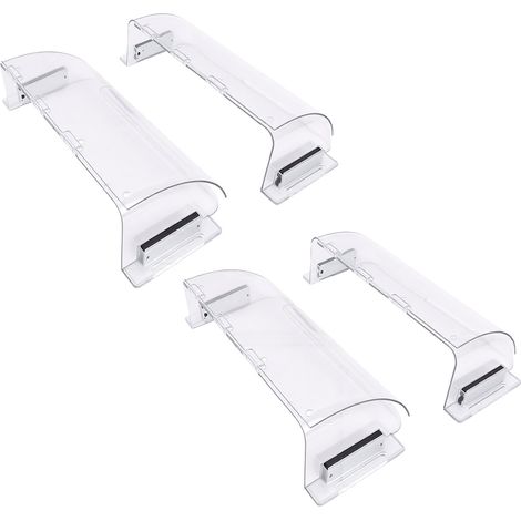 Déflecteur d'air magnétique transparent, à longueur réglable et silencieux, pour ventilation au plafond, au sol et aux murs. (1/5)