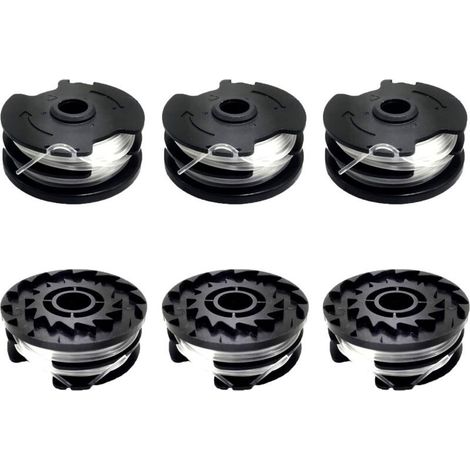 Bobine de fil de rechange pour taille-haies Parkside, 6 pièces en nylon et ABS, épaisseur 1,6 mm, accessoire de jardinage pour taille-haie électrique (1/5)