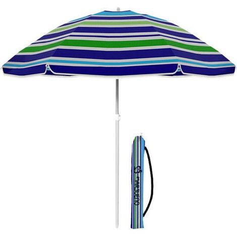 Strandparasol - MARBUENO - SOMMER 10108RY1 - Mehrfarbig - Leichtes Aluminium - Durchmesser 160 cm