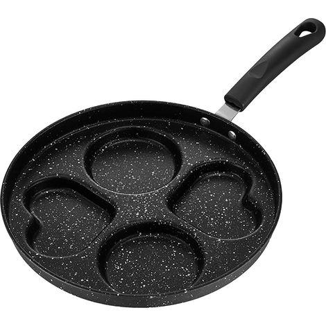Poêle À Oeufs - Poêle À Crêpes En Aluminium Avec Revêtement Antiadhésif - Pour Petit-Déjeuner Et Galettes - 1 Pièce (1/5)