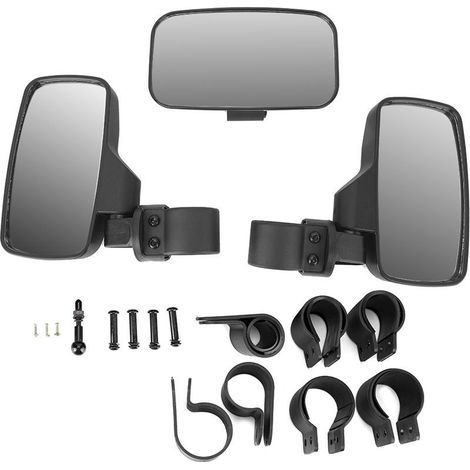 Kit combiné de rétroviseur central latéral UTV ATV pour Commander Arctic Cat Wildcat (1/5)