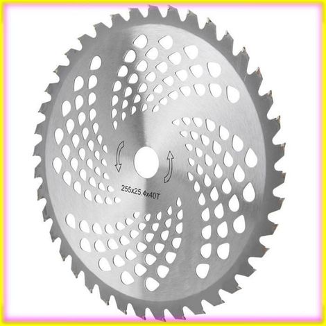Lame de débroussailleuse en acier, accessoire de remplacement pour lame circulaire de gazon, adaptée aux travaux de jardinage, dimensions standard pour outils de coupe extérieure (1/5)