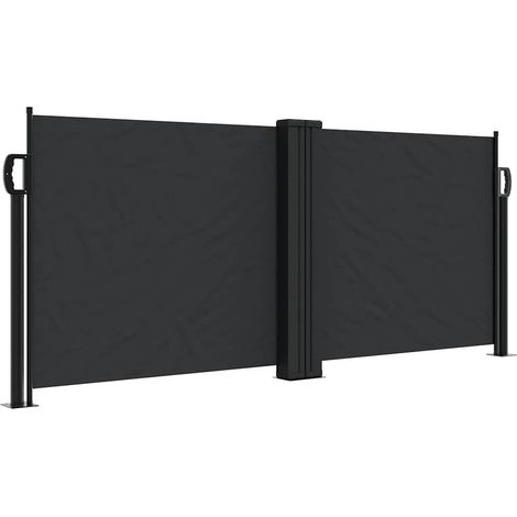 Maison Exclusive - Tenda da Sole Laterale Retrattile Nera 100x1000 cm