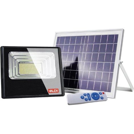 Valex Proiettore Solare Led in Alluminio 40W con Pannello