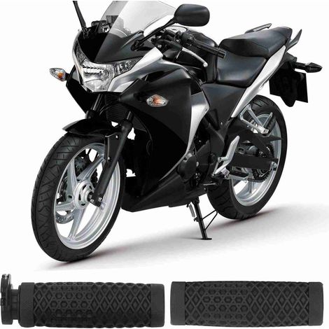 Ein Paar 22-mm-Motorradlenker (Referenz: S018) in Schwarz. (1/5)