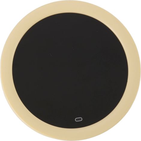 Chauffe-tasse électrique USB à pression par gravité, 55 °C, jaune, idéal pour le bureau. (1/5)