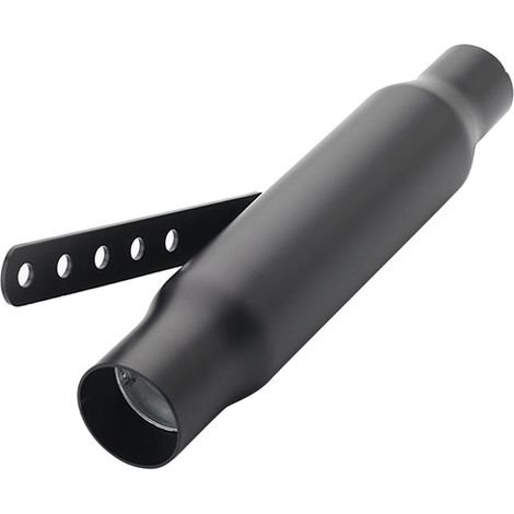 Échappement Moto Acier Inoxydable Silencieux Réduction Bruit Universel pour Moto Type A Noir (1/5)