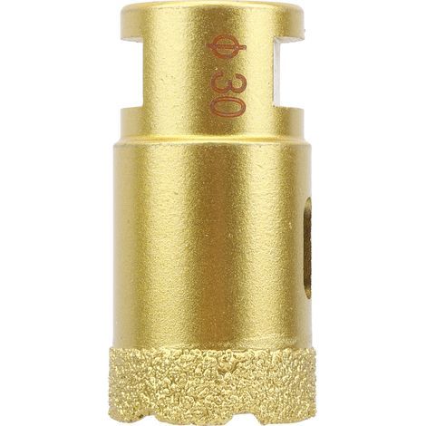 Trépan diamant 30mm pour marbre et béton - Foret à ouverture M14 brasé (1/5)