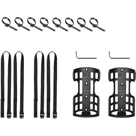 BOLER Lot de 2 sacoches étanches et portables pour fourche de vélo, selle de scooter électrique, base de fixation pour sacoche avant de vélo (1/5)