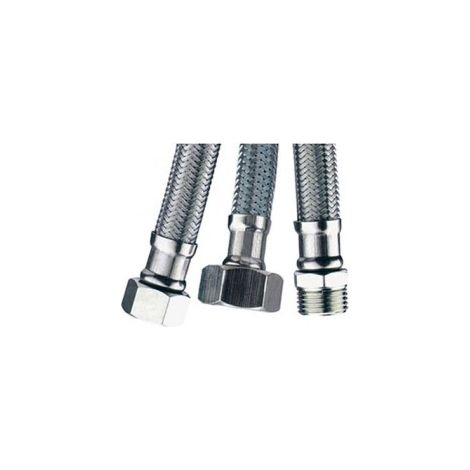 Conexion latiguillo inox h-h 1/2-3/8 30cm 14365 (1/2)