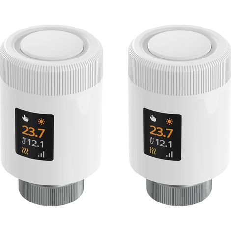Vanne de Radiateur Thermostatique, Connectivité Wi-Fi 6, Énergétiquement Efficace, WiFi-2PCS (1/2)
