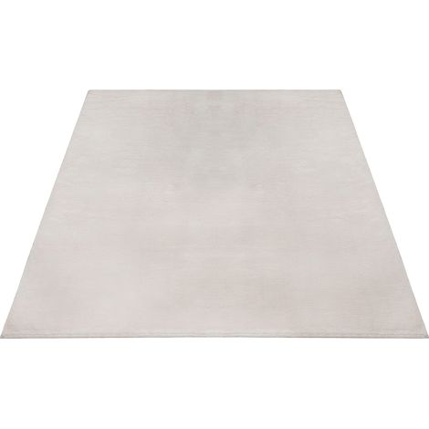 FLOORNOVO Hochflor Teppich Beige einfarbig - 230 x 160 cm - Besonders Weicher Teppich Wohnzimmer & Badezimmerteppich - Pflegeleicht - vielseitig einsetzbar im Innenbereich (1/2)