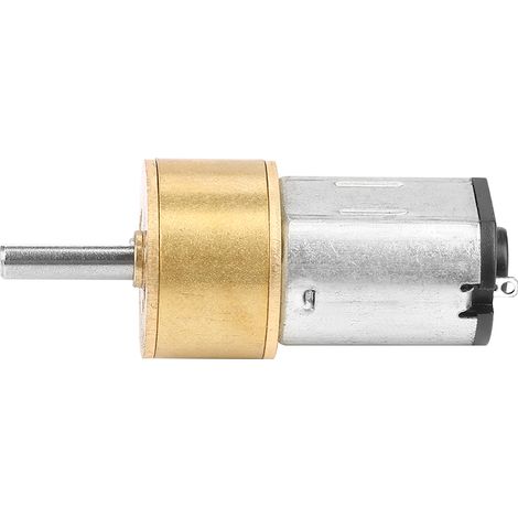 Moteur à engrenages métalliques miniature DC6V 14MM N20, étanche à la poussière, pour installations robotiques DIY (600 tr/min) (1/5)