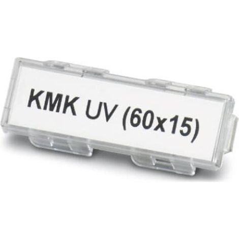 Phoenix Contact 1014108 KMK UV (60X15) portaetichette Tipo di montaggio: fascette Trasparente 50 pz. (1/4)