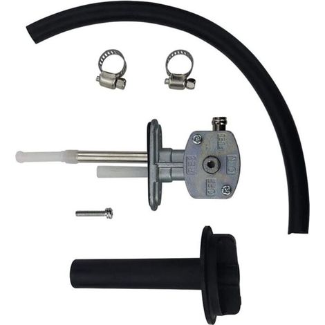 Gruppo rubinetto carburante e leva per ATV Grizzly 350 660 Bruin YFM350 YFM660 5KM-24500-10-00, (1/4)