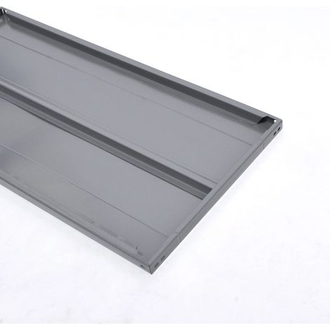 ripiano per scaffali in metallo da 80x40 cm - grigio.