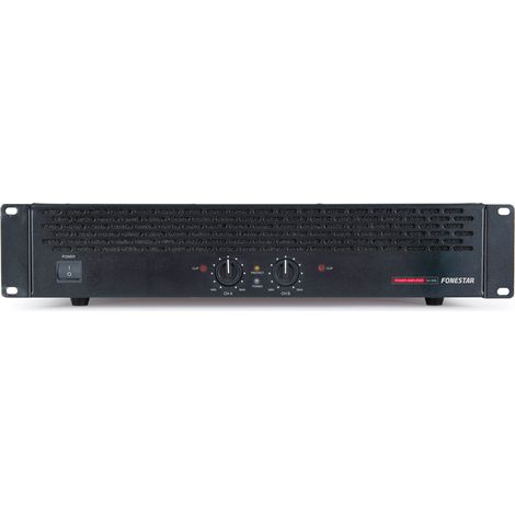 Amplificatore di potenza professionale Fonestar, qualità stereo, alta stabilità e affidabilità, volume per canale, 2 x 400W