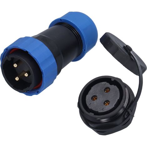 Wasserdichter Stecker mit Rückmutter IP68 Luftfahrt-Stromanschluss 380 V 45 A für Kabel und Leitungen, SP283-Pin (1/5)