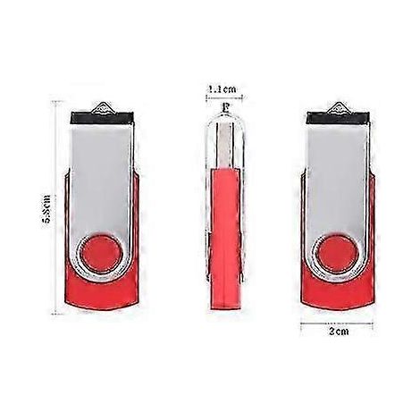 Clés USB 2.0, clés mémoire USB colorées en gros, clés USB Zip pour le stockage et le partage de données (couleur aléatoire) (1/5)