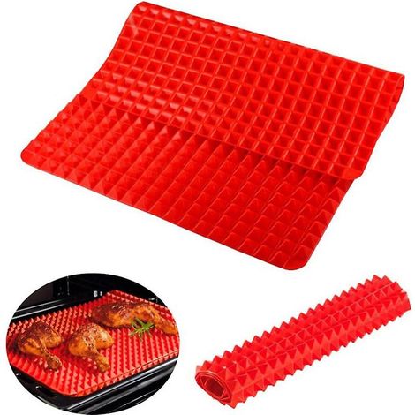 Moule hémisphérique en silicone - moule à caramel - pour petites gelées, biscuits, bonbons, gâteaux, fondant à chocolat - Rouge (1/5)