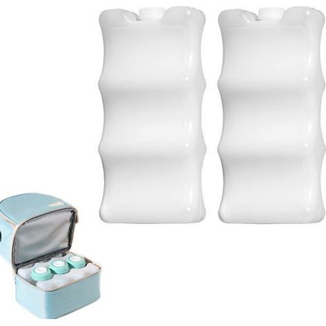 BelleRise – 2er-Pack wiederverwendbare Kühlakkus, geeignet für Kühlschränke und Kühltaschen, 600 ml (1/5)