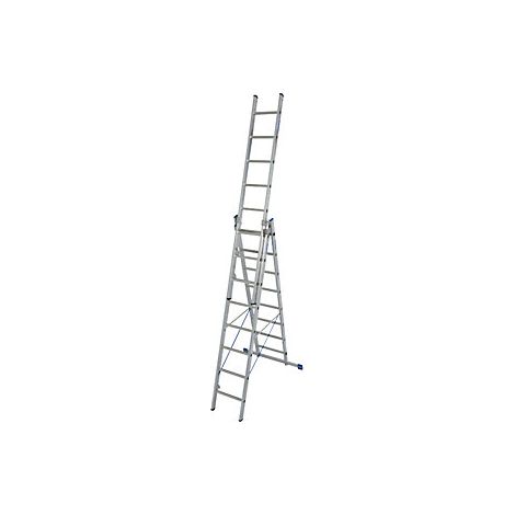 Escalera multiusos  de 3 piezas  con tramo extraíble  3 x 8