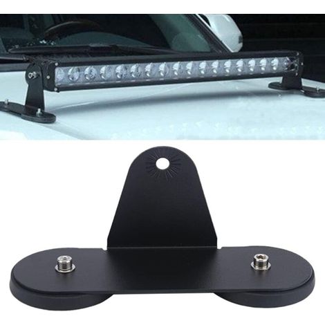 Magnétique Support pour LED Léger Barre Support Fixation, Fort Magnétique Base Ventouse Support Toit LED Barre Lumineuse Off Route Feux (1/3)
