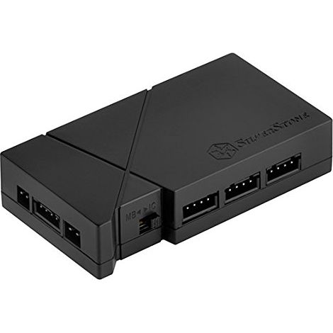 SilverStone SST-LSB01 - set di illuminazione con Hub RGB, 2 strisce di led da 300mm 5050 RGB, 2 prolunghe da 300mm M/F e cavo a Y RGB a 4 pin, 1 cavo dati 4 pin (1/5)