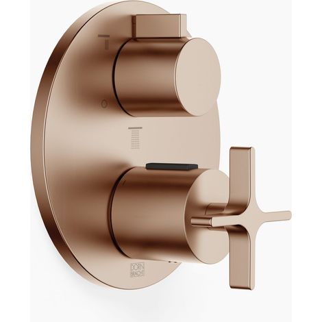 Thermostat encastré VAIA de Dornbracht avec régulation de débit à