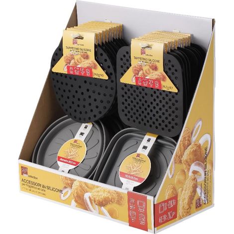 1 Pezzo Tappetino per Friggitrice ad Aria in Silicone Quadrato 18,7 x 18,7 cm