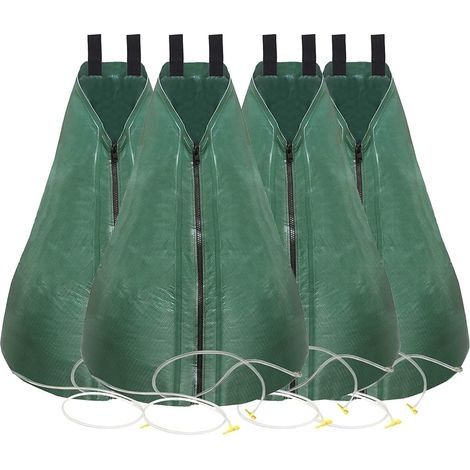 Sac d'arrosage d'arbre Système d'irrigation goutte à goutte à libération lente de 20 gallons Sac d'arrosage pour arbres 4paquet (1/4)