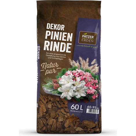 PATZER NATUR PUR Dekor-Pinienrinde 40-95 mm / extra grob - 60 Liter