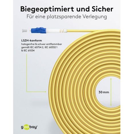 Câble Fibre Optique Monomode - 59647 - 100 Gbit/s - Simplex - LSZH - 1 Pièce (1/4)