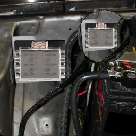Boîtier étanche ATC/ATO pour fusibles à lames automobiles 12-36 V CC, adapté aux voitures, bateaux, camping-cars, remorques, camions, fourgonnettes, 6 voies (1/5)