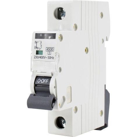 Interrupteur automatique 4,5 KA 1 Polo B 06A - Protection des circuits électriques, prévient les surcharges et les courts-circuits. Idéal pour les installations résidentielles.