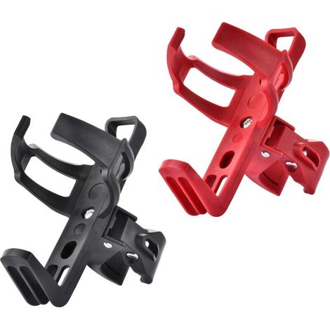 Lot de 2 porte-bouteilles de vélo, porte-bouteille léger et solide, facile à régler la direction du porte-gobelet, sans vis, simple et rapide à installer.