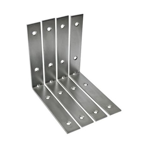 Winkel T0282 125x25x2,5, Konsole (4Stk./Packung) Eckwinkel, Stahl