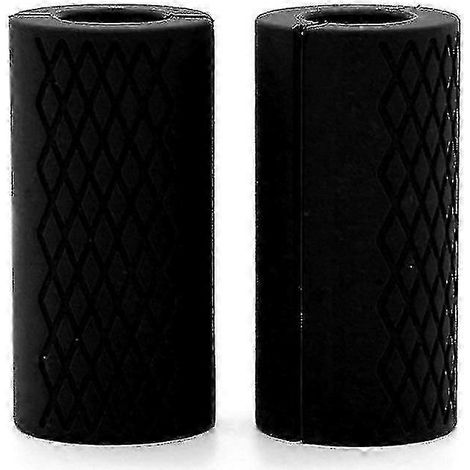 Lot de 2 adaptateurs de barre épais noirs, poignées larges compatibles avec haltères et barres de musculation (1/5)
