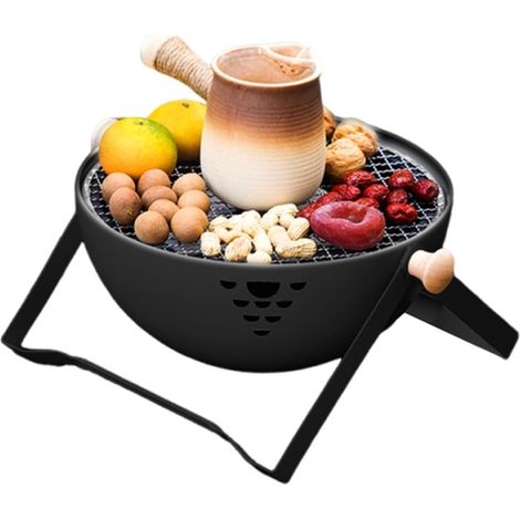 Petit réchaud à charbon Churrasco, réchaud pliable portable résistant à la chaleur - Pour table de jardin (1/5)