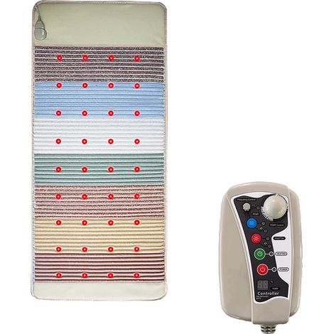 Esterilla de energía fotónica PWM, presión negativa infrarroja, terapia de cuerpo completo, 150x50cm, enchufe europeo. (1/2)