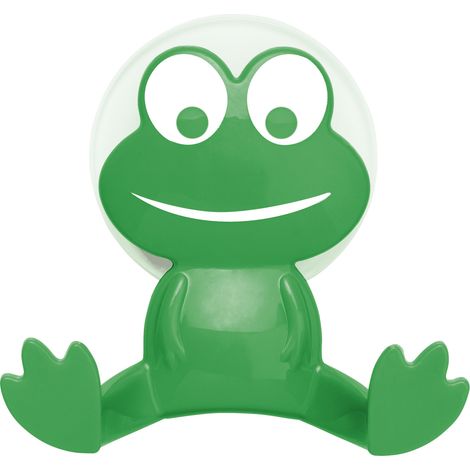 Wenko Saughaken Frosch Kunststoff, grün Handtuchhaken (1/3)