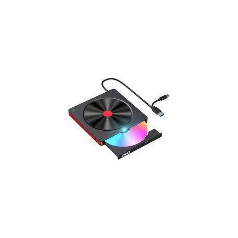 Lecteur DVD externe USB – Lecteur DVD portable pour ordinateurs portables et de bureau. Compatible avec les ordinateurs portables, les ordinateurs de bureau et les PC  prend en charge Windows 10/8/7/X