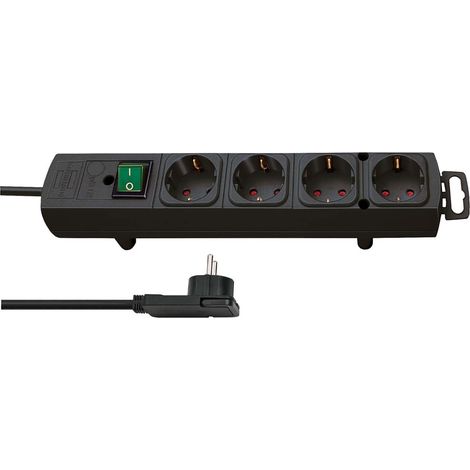 Nedis Brennenstuhl 2m Nero Multipresa 4 Prese 90° (1/4)