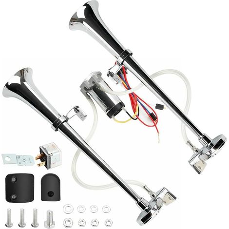 Klaxon Camion 12v, Tracteur, pour Voiture Camion Voiture Tricycle Bateau Train Etc (1/5)