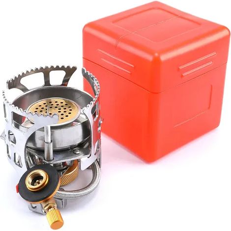 Réchaud à gaz portable pour camping et tourisme, grande puissance, ustensiles de cuisine, fourneau, barbecue, fournitures touristiques et de loisirs de plein air. (1/4)