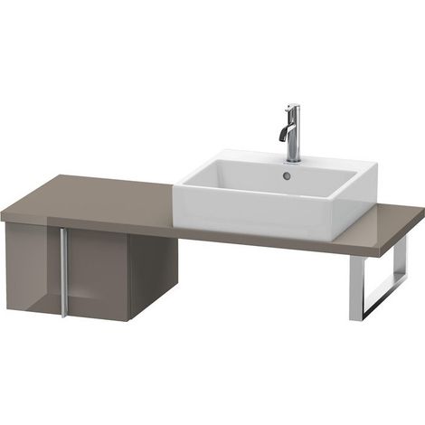 VERO mobile basso consolle 285x400x448mm flanella grigio lucido